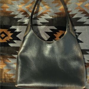 Coach Black Smooth Leather Hobo Shoulder Bag loved leather